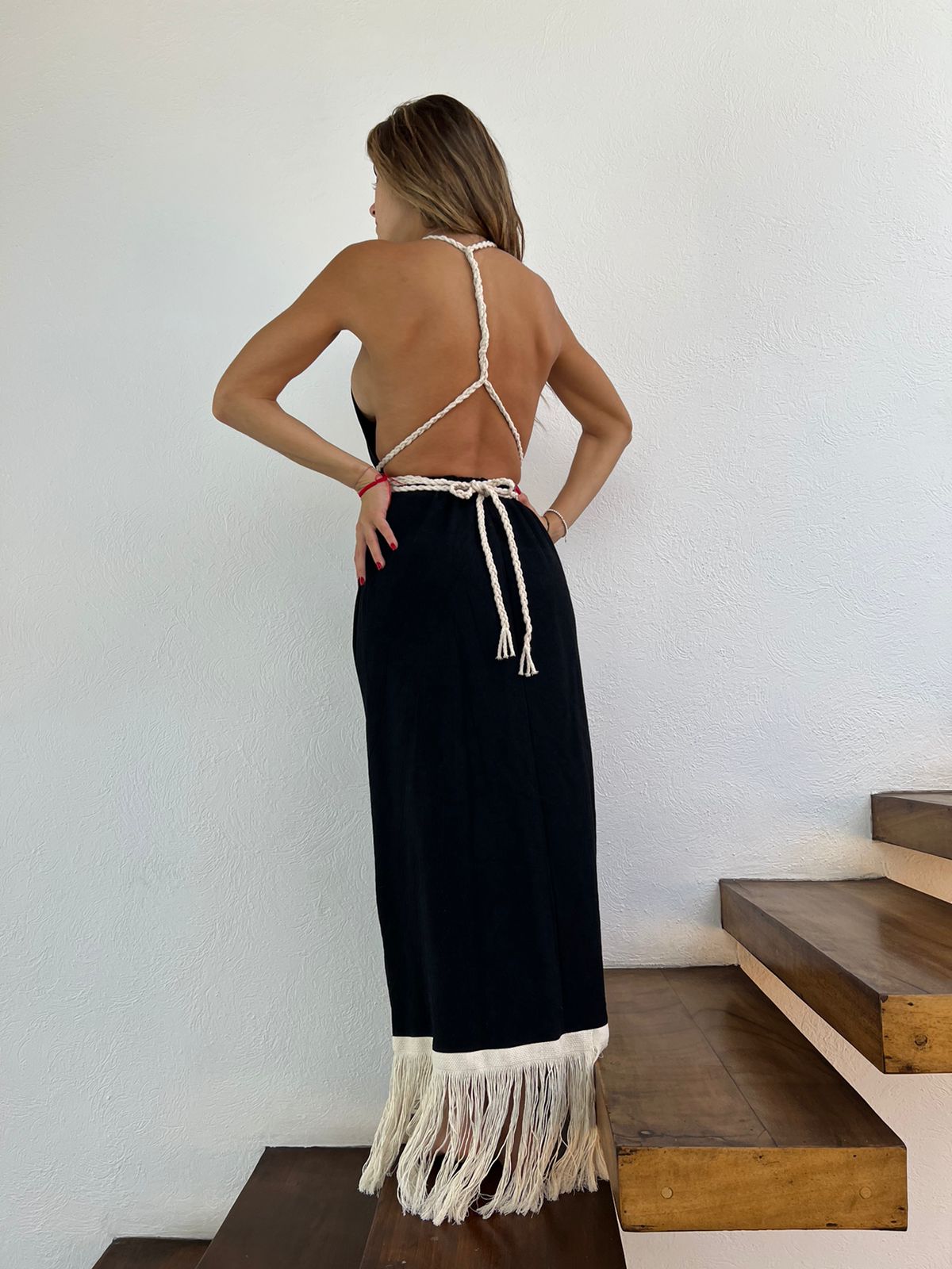 Handmade Boho Maxi Beach Dress "NAOMI", by ALLE BOHO