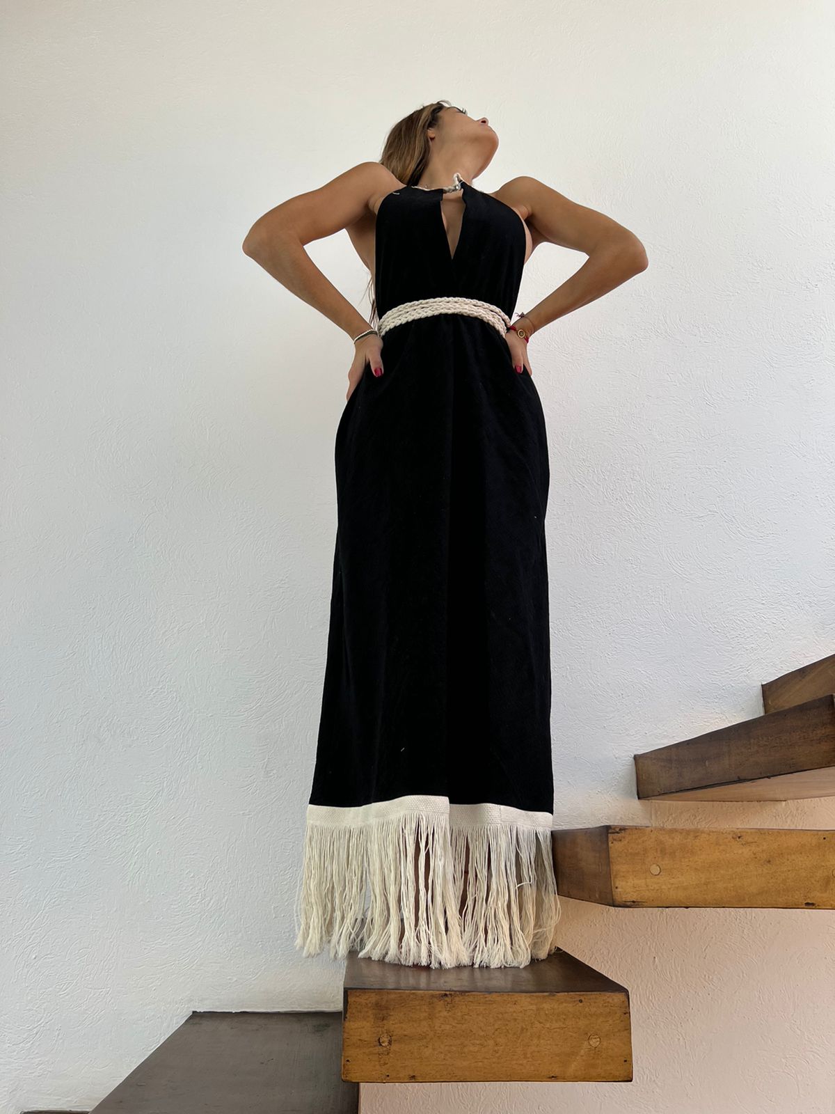 Handmade Boho Maxi Beach Dress "NAOMI", by ALLE BOHO