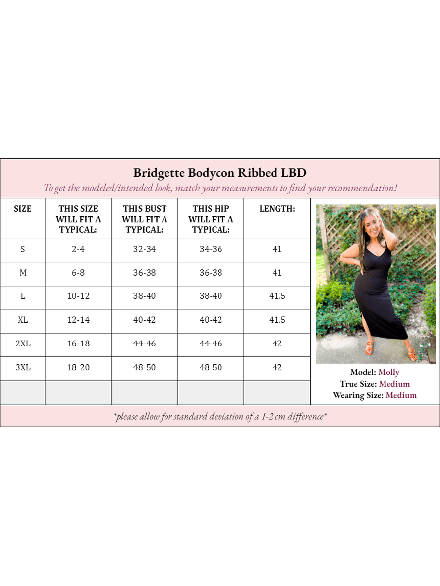 Bridgette Bodycon Ribbed Dress