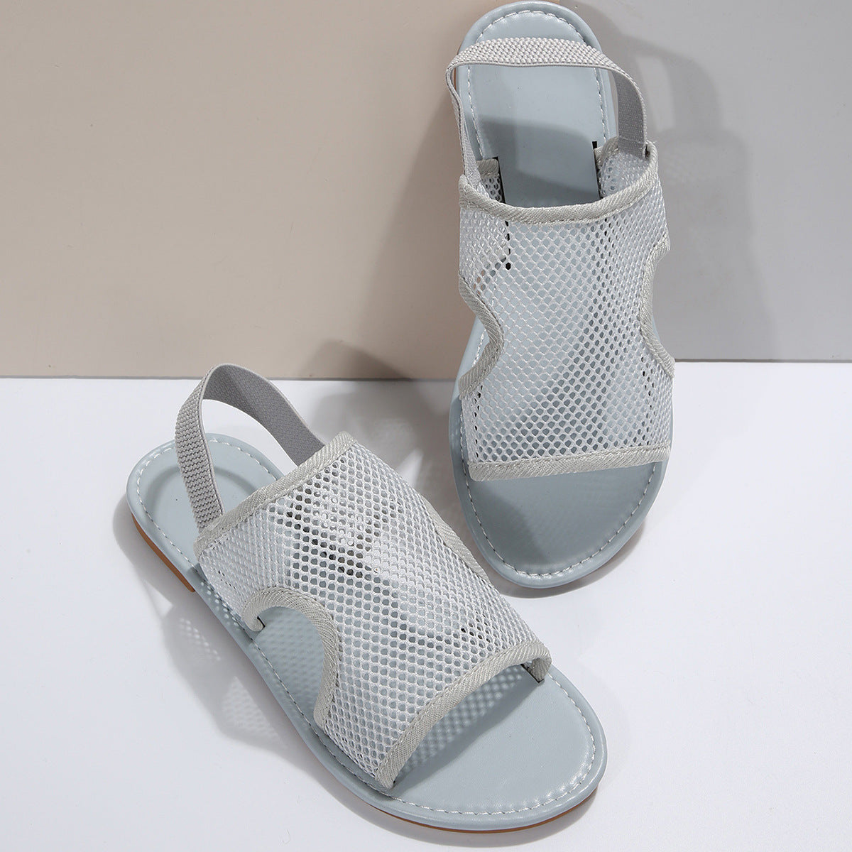 Breathable Mesh Beach Sandals | Lightweight Slip-On Summer Flat Shoes | Unisex