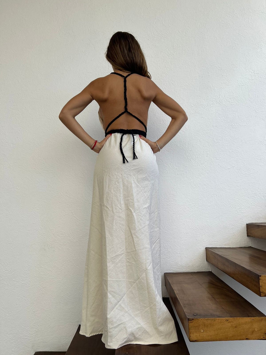 Handmade Boho Maxi Beach Dress "NAOMI", by ALLE BOHO